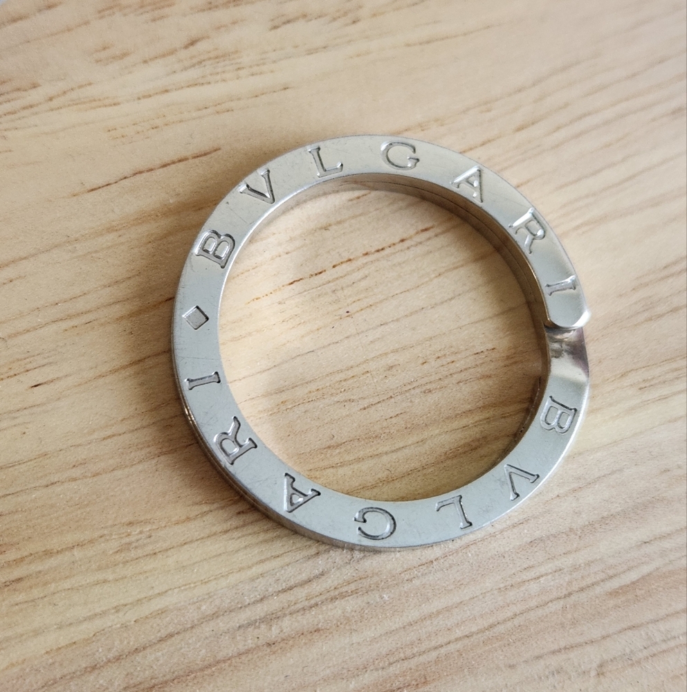 Bulgari Silver Key Ring